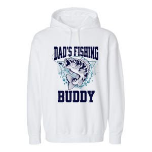 Funny Fishing DadS Fishing Buddy Outdoors Garment-Dyed Fleece Hoodie