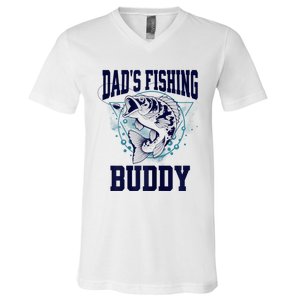 Funny Fishing DadS Fishing Buddy Outdoors V-Neck T-Shirt