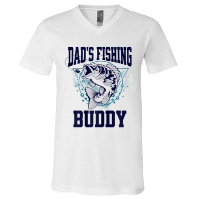 Funny Fishing DadS Fishing Buddy Outdoors V-Neck T-Shirt