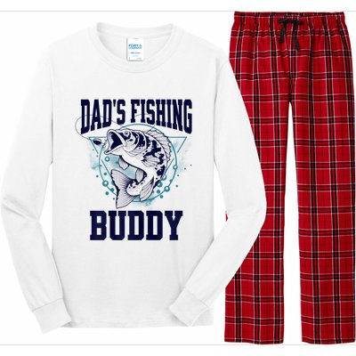 Funny Fishing DadS Fishing Buddy Outdoors Long Sleeve Pajama Set