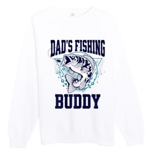 Funny Fishing DadS Fishing Buddy Outdoors Premium Crewneck Sweatshirt