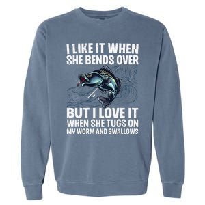 Funny Fishing Design For Fishing Fish Fisherman Gift Garment-Dyed Sweatshirt