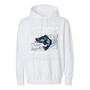 Funny Fishing Design For Fishing Fish Fisherman Gift Garment-Dyed Fleece Hoodie