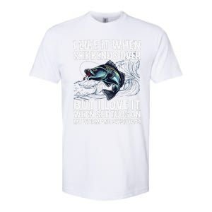 Funny Fishing Design For Fishing Fish Fisherman Gift Softstyle CVC T-Shirt