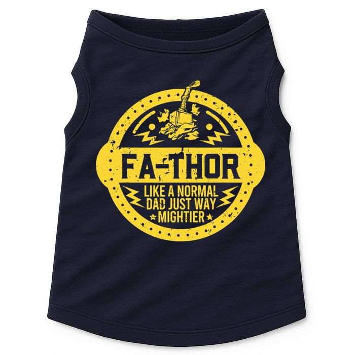 Fa-Thor - fathers day fathers day gift dad father Doggie Tank