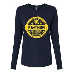 Fa-Thor - fathers day fathers day gift dad father Womens Cotton Relaxed Long Sleeve T-Shirt