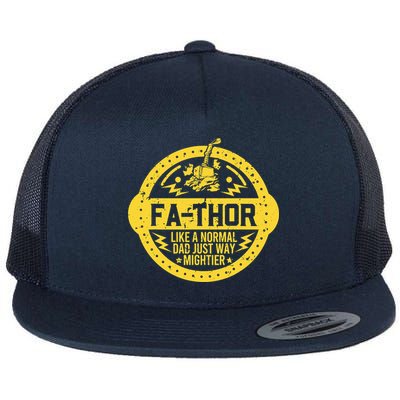 Fa-Thor - fathers day fathers day gift dad father Flatbill Hat