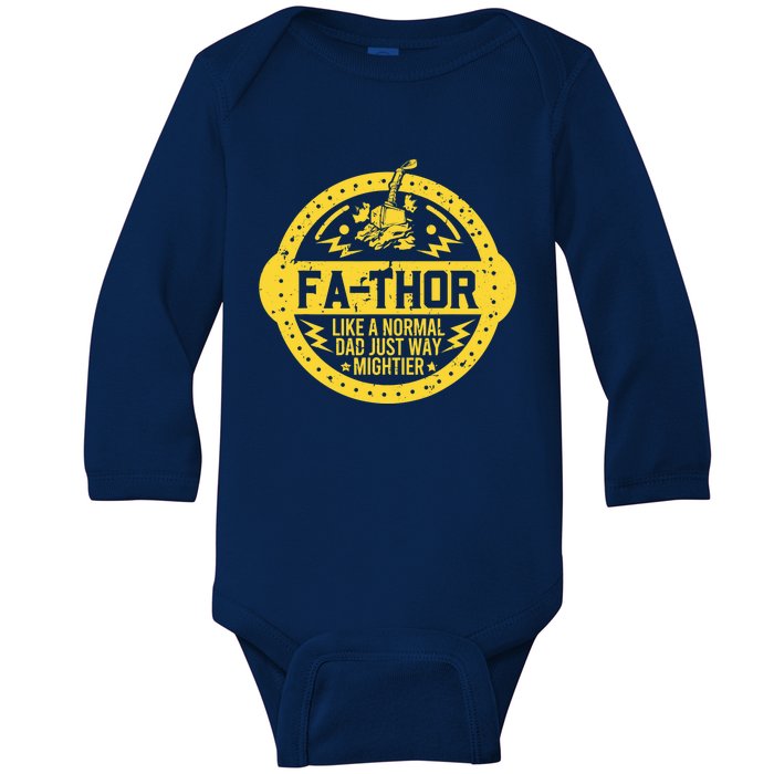 Fa-Thor - fathers day fathers day gift dad father Baby Long Sleeve Bodysuit