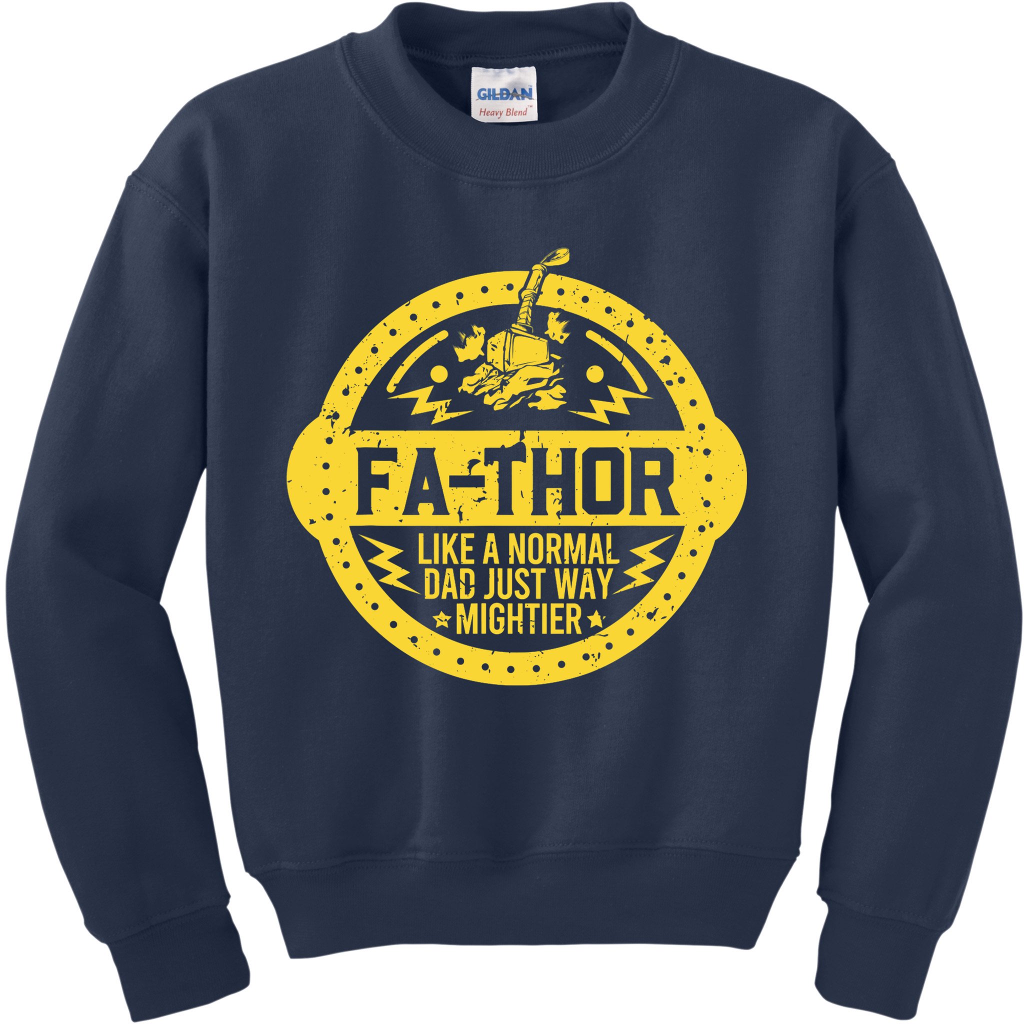 Fa-Thor - fathers day fathers day gift dad father Kids Sweatshirt