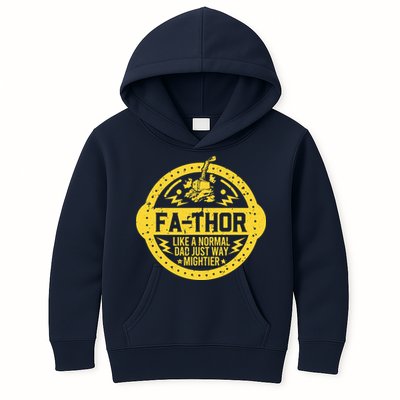 Fa-Thor - fathers day fathers day gift dad father Kids Hoodie