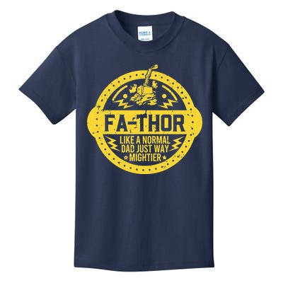 Fa-Thor - fathers day fathers day gift dad father Kids T-Shirt