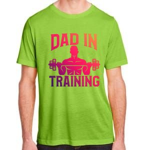 First Fathers Day Dad In Training Funny Workout Gym Gift Cute Gift Adult ChromaSoft Performance T-Shirt