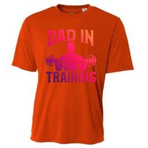 First Fathers Day Dad In Training Funny Workout Gym Gift Cute Gift Cooling Performance Crew T-Shirt