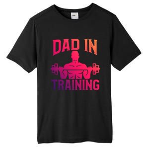 First Fathers Day Dad In Training Funny Workout Gym Gift Cute Gift Tall Fusion ChromaSoft Performance T-Shirt