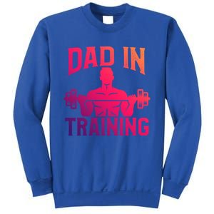 First Fathers Day Dad In Training Funny Workout Gym Gift Cute Gift Sweatshirt