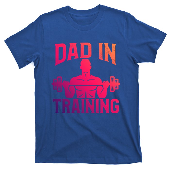 First Fathers Day Dad In Training Funny Workout Gym Gift Cute Gift T-Shirt