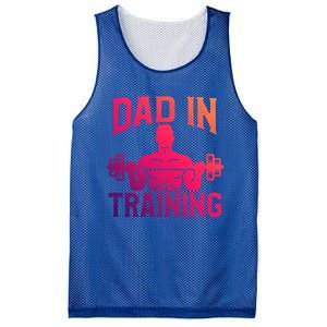 First Fathers Day Dad In Training Funny Workout Gym Gift Cute Gift Mesh Reversible Basketball Jersey Tank