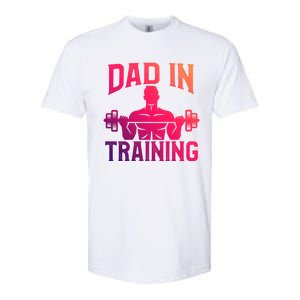 First Fathers Day Dad In Training Funny Workout Gym Gift Cute Gift Softstyle CVC T-Shirt