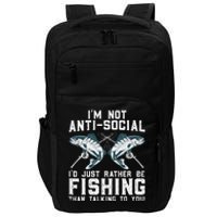 Funny Fishing Design For Fisherman Fishing Lover Impact Tech Backpack