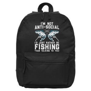 Funny Fishing Design For Fisherman Fishing Lover 16 in Basic Backpack