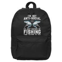 Funny Fishing Design For Fisherman Fishing Lover 16 in Basic Backpack