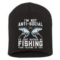 Funny Fishing Design For Fisherman Fishing Lover Short Acrylic Beanie