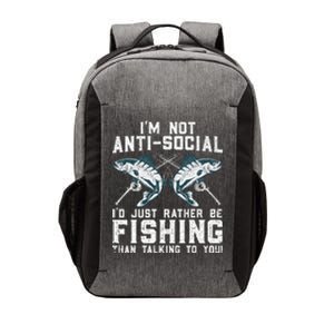 Funny Fishing Design For Fisherman Fishing Lover Vector Backpack