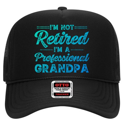 Funny Fathers Day Retired Grandpa Great Gift Trucker Hat