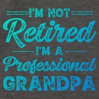 Funny Fathers Day Retired Grandpa Great Gift Vector Backpack