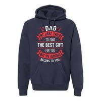 Funny Fathers Day From Daughter Son Wife Premium Hoodie