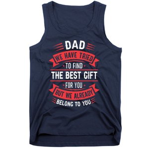 Funny Fathers Day From Daughter Son Wife Tank Top