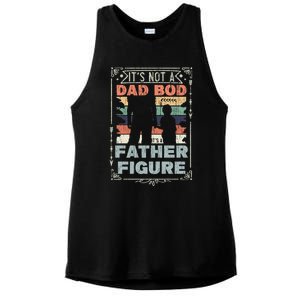 Funny Fathers Day ItS Not A Dad Bod ItS A Father Figure Gift Ladies PosiCharge Tri-Blend Wicking Tank