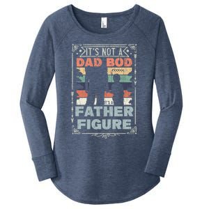 Funny Fathers Day ItS Not A Dad Bod ItS A Father Figure Gift Women's Perfect Tri Tunic Long Sleeve Shirt