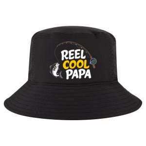 Funny FatherS Day Fish Reel Cool Fisher Papa Fishing Dad Meaningful Gift Cool Comfort Performance Bucket Hat