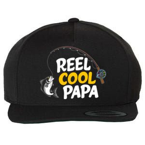 Funny FatherS Day Fish Reel Cool Fisher Papa Fishing Dad Meaningful Gift Wool Snapback Cap