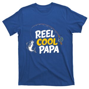 Funny FatherS Day Fish Reel Cool Fisher Papa Fishing Dad Meaningful Gift T-Shirt