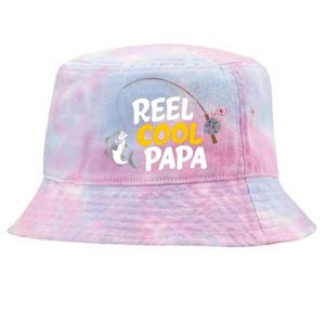 Funny FatherS Day Fish Reel Cool Fisher Papa Fishing Dad Meaningful Gift Tie-Dyed Bucket Hat