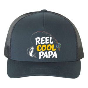 Funny FatherS Day Fish Reel Cool Fisher Papa Fishing Dad Meaningful Gift Yupoong Adult 5-Panel Trucker Hat