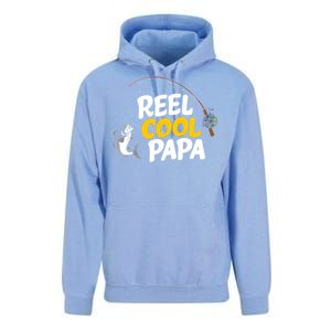 Funny FatherS Day Fish Reel Cool Fisher Papa Fishing Dad Meaningful Gift Unisex Surf Hoodie