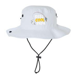 Funny FatherS Day Fish Reel Cool Fisher Papa Fishing Dad Meaningful Gift Legacy Cool Fit Booney Bucket Hat