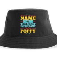 Funny Fathers Day For Poppy Men From Daughter & Son Sustainable Bucket Hat