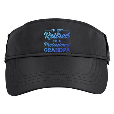 Funny Fathers Day Retired Grandpa Great Gift Adult Drive Performance Visor