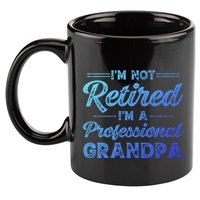 Funny Fathers Day Retired Grandpa Great Gift 11oz C Handle Ceramic Mug