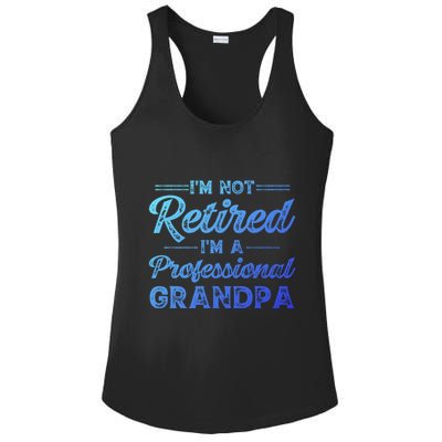 Funny Fathers Day Retired Grandpa Great Gift Ladies PosiCharge Competitor Racerback Tank
