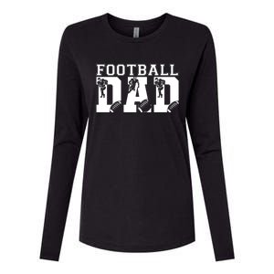 Funny Fathers Day Football Dad Football Dad Birthday Gift Womens Cotton Relaxed Long Sleeve T-Shirt