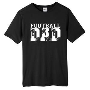 Funny Fathers Day Football Dad Football Dad Birthday Gift Tall Fusion ChromaSoft Performance T-Shirt