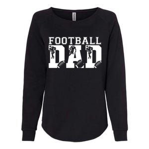 Funny Fathers Day Football Dad Football Dad Birthday Gift Womens California Wash Sweatshirt