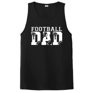 Funny Fathers Day Football Dad Football Dad Birthday Gift PosiCharge Competitor Tank