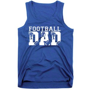 Funny Fathers Day Football Dad Football Dad Birthday Gift Tank Top