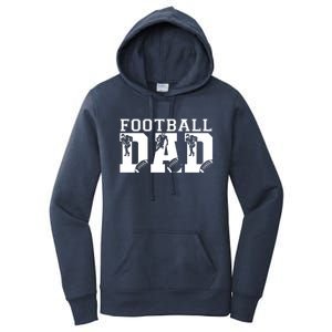 Funny Fathers Day Football Dad Football Dad Birthday Gift Women's Pullover Hoodie